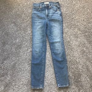 MADEWELL skinny jeans- high rise